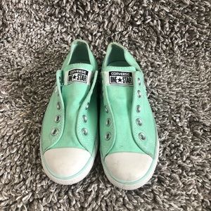 NEW Teal Converse Slip On